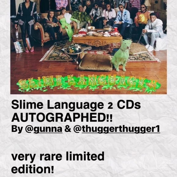 Slime Language 2 CD Signed By Young Thug & Gunna - Picture 5 of 8